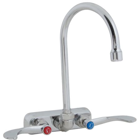 T&S Brass Faucet, 4"Wall , 10"Gsnk, Leadfree B-1146-04